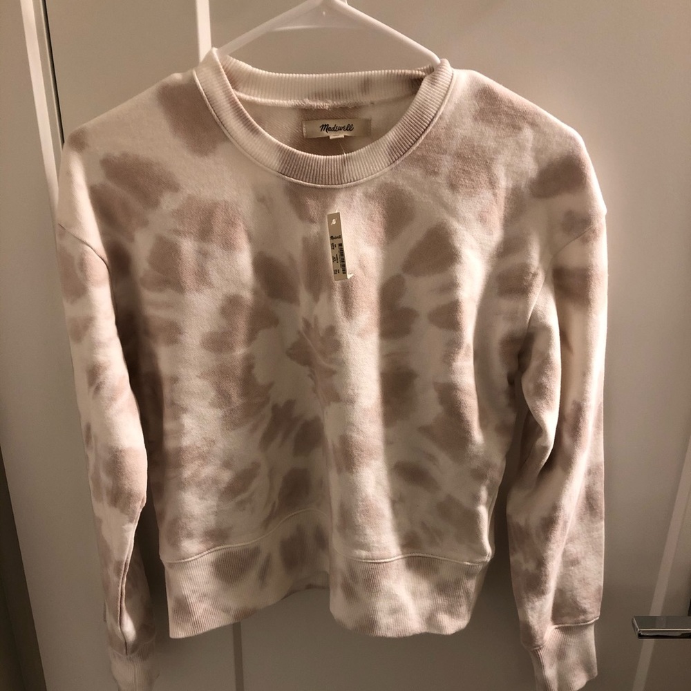 Madewell Tie-Dye Crop Sweatshirt